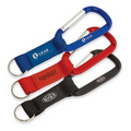 Key Tag Carabiner with Strap and Raised Rubber Patch